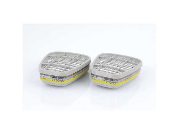 3M Absorber for 6000-serien masker ABE1 6057 organiske damper, sure gasser 2 stk (7100006000)
