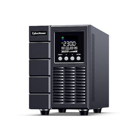 UPS CYBER POWER Online dubla conversie cu Sinusoida Pura, tower, 1500VA 1350W 2x IEC C13 2x Schuko, "OLS1500EA" (timbru verde 11 lei) Sort
