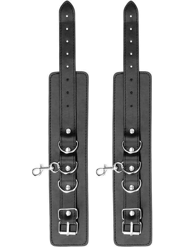 Ouch!: Bonded Leather Hogtie With Hand and Ankle Cuffs