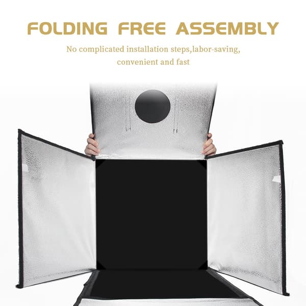 Bærbar Fotostudie Boks, PVC Baggrund, Bordplade Skydning, 65 cm kit
