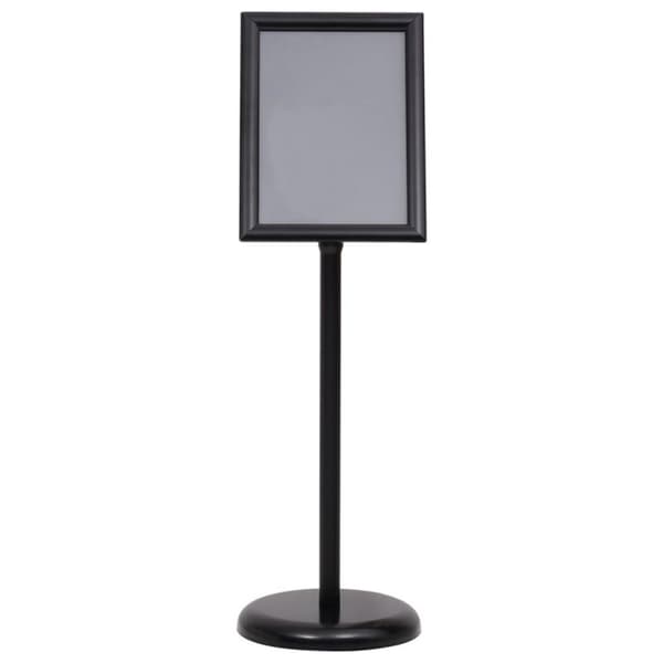 vidaXL plakatstativ A4 aluminiumslegering sort