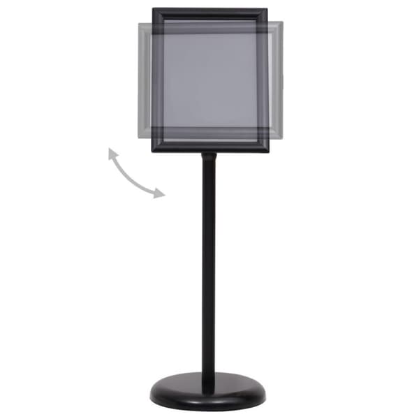 vidaXL plakatstativ A4 aluminiumslegering sort