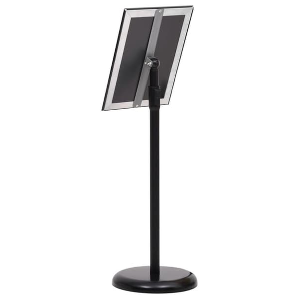 vidaXL plakatstativ A4 aluminiumslegering sort