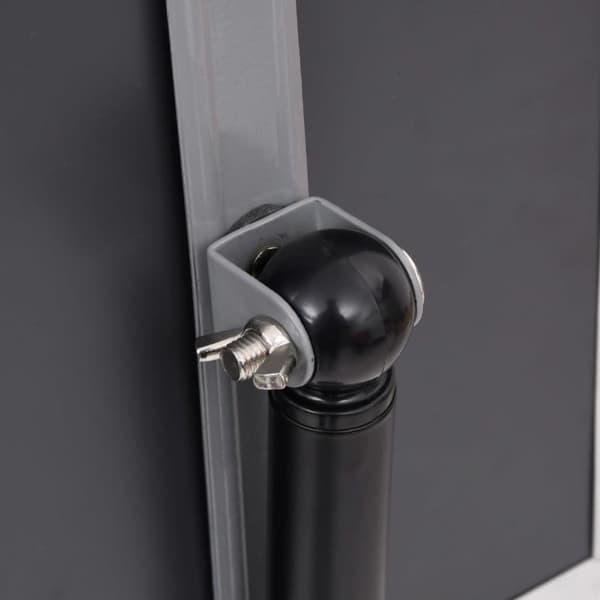 vidaXL plakatstativ A4 aluminiumslegering sort