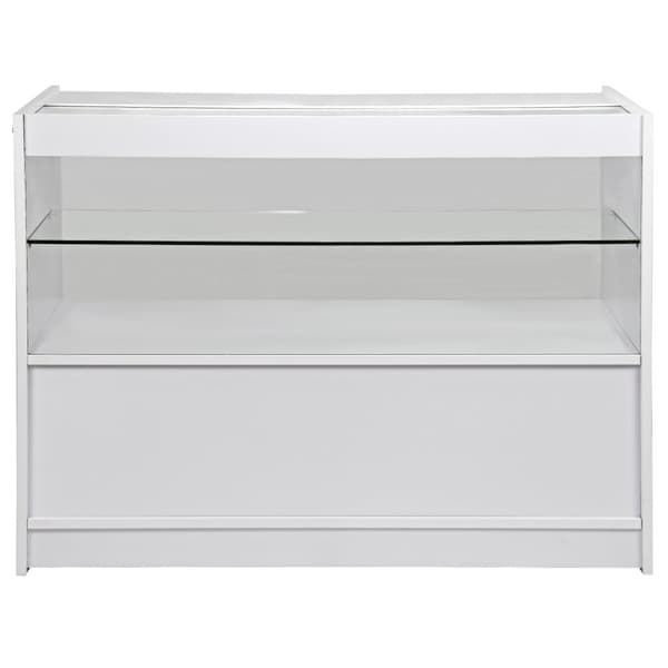 C1200 Butiksskranke - Hvid | Modulopbygget Skranke Display-Enhed Receptionskranke Butiksskranke Butiksskranke