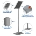Miniatyrbillede 5 af 6: Europel infostander med snapramme A4 25 mm aluminium