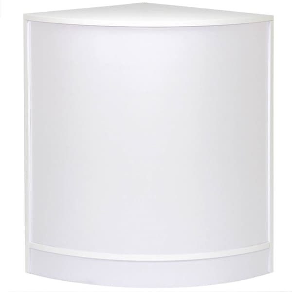 Emperor Vacker Sort & Hvid Moduldisk til Butikker Glas Hylder til Skiltning Kasseapparat Modtagerdisk Butiksdiske Hjørnedisk Display 90cm Høj 60cm Dyb