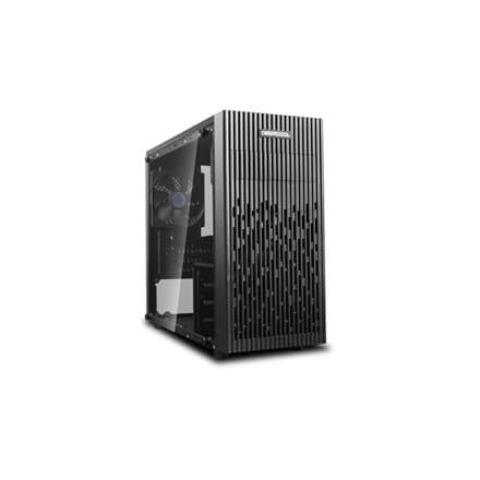 DeepCool MATREXX 30, Mini Tower, Mini-ITX/Micro-ATX, 1x USB2.0, 1x USB3.0, 1x Audio, 1x Mic, 1x120mm Pre-Installed Black Fan, Tempered Glass, Mesh Pan