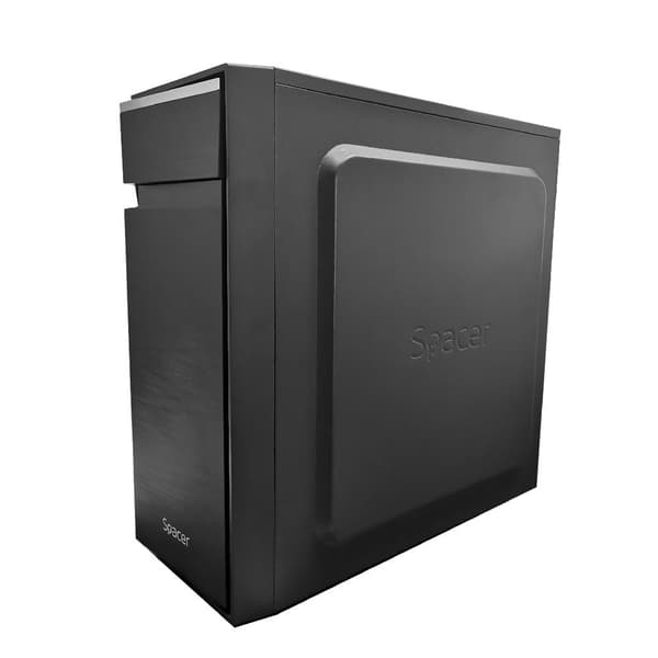 CARCASA SPACER - office, Middle Tower, ATX, fara sursa, 1 x fan, USB 2.0 x 2, USB 3.0 x 1, PSU shroud, black "SPCS-OC-TOP" (timbru verde 0.08 lei)
