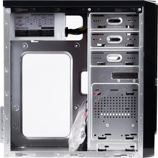 CARCASA SPACER, Mini Tower, mATX, "MOON", 450 (230W for 450 Desktop PC), USB 2.0 x 4, Jack 3.5mm x 2, "SPC-MOON" (timbru verde 0.8 lei)