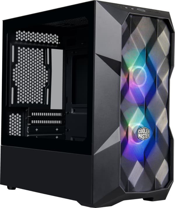 CARCASE Cooler Master TD300 Mesh, M-ATX,U3*2,ARGB Hub*1,Front PWM ARGB fan*2,Grey TG, "TD300-KGNN-S00" (timbru verde 0.19 lei) Sort