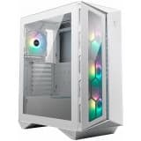 MSI MPG GUNGNIR 110R WHITE Mid Tower Gaming Computer Case 'White, 4x 120mm ARGB Fan, 1 to 6 ARGB Control board, USB Type-C, Tempered Glass, Center, AT Hvit