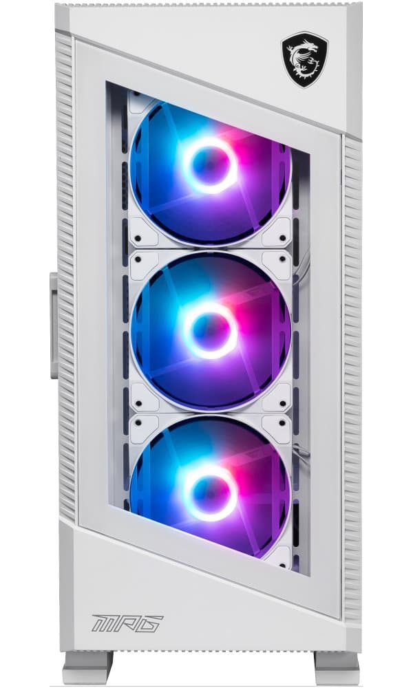 Case|MSI|MPG VELOX 100R WHITE|MidiTower|Case product features Transparent panel|Not included|Colour White|MPGVELOX100RWHITE