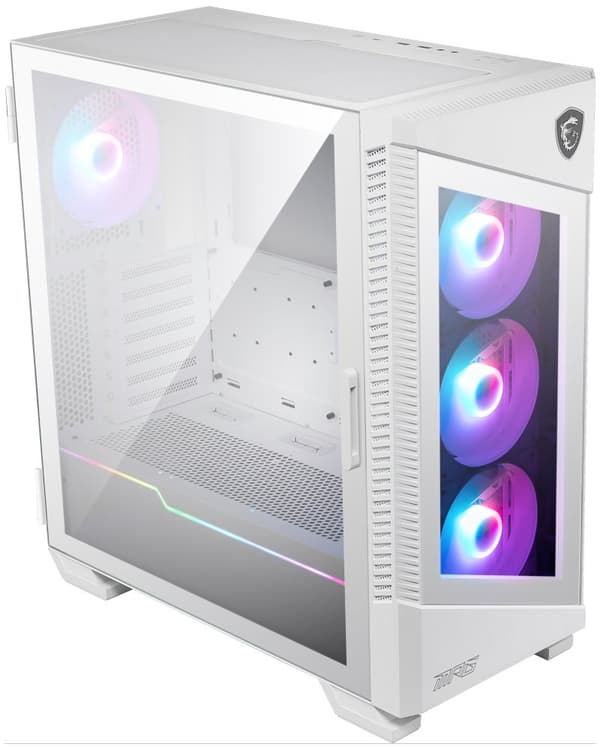 Case|MSI|MPG VELOX 100R WHITE|MidiTower|Case product features Transparent panel|Not included|Colour White|MPGVELOX100RWHITE