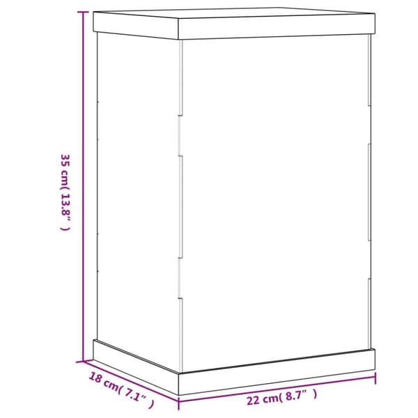 montre 22x18x35 cm akryl transparent