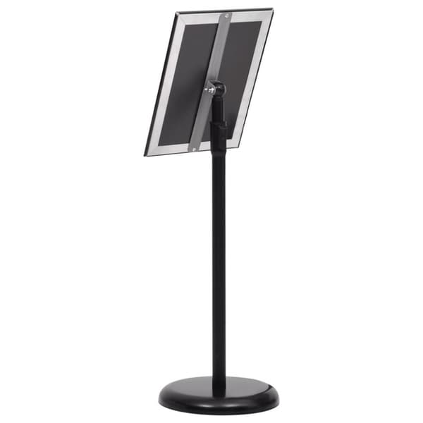 plakatstativ A4 aluminiumslegering sort