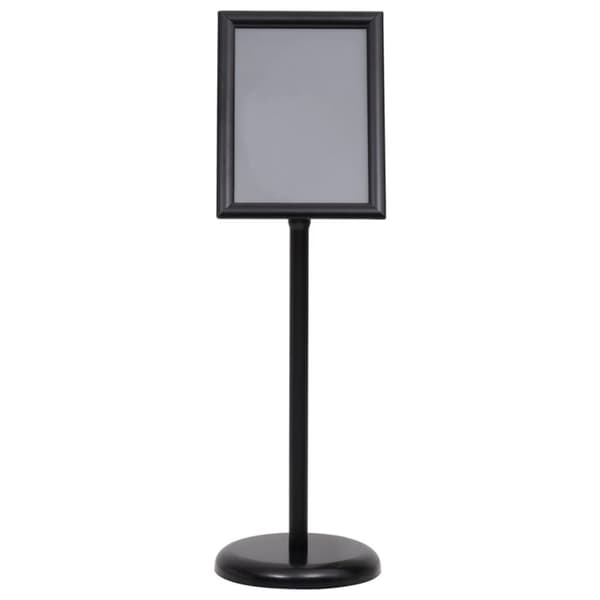 plakatstativ A4 aluminiumslegering sort