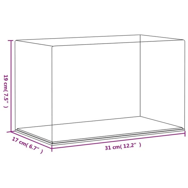 montre 31x17x19 cm akryl transparent