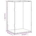 Miniatyrbillede 6 af 6: montre 22x18x35 cm akryl transparent