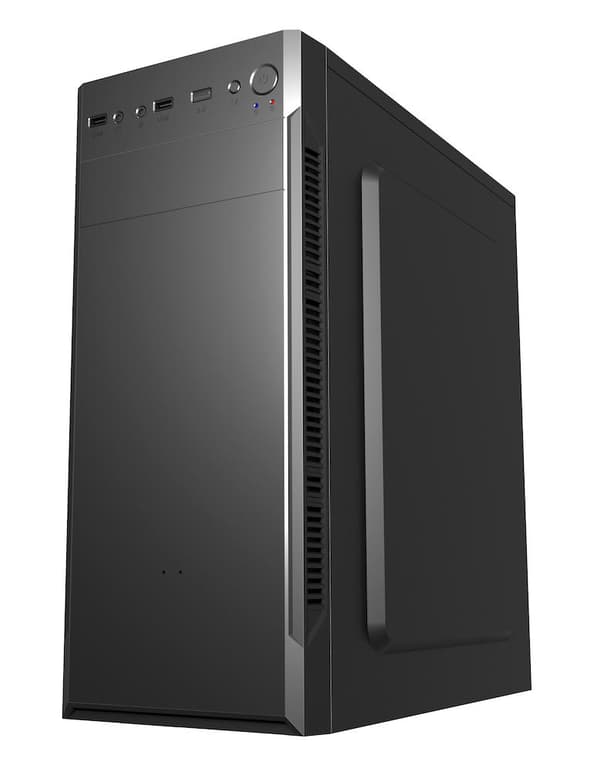 Case FSP CMT160 ATX Mid Tower, Black Sort