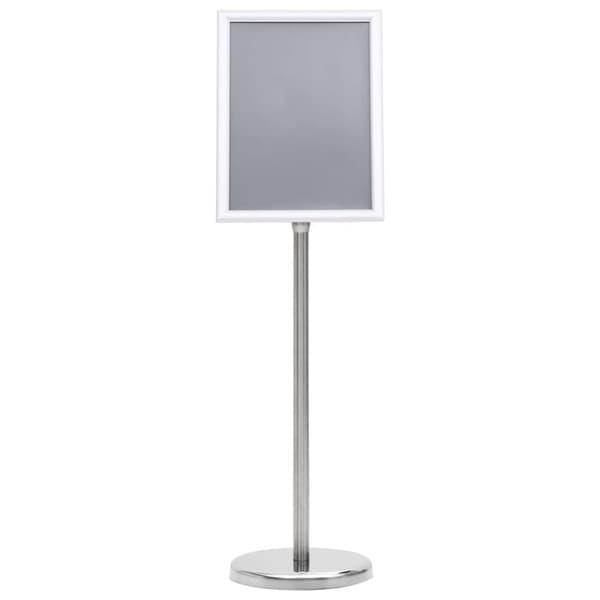 Skyltskåp för butik - Living Skyltställ A4 silver aluminiumlegering