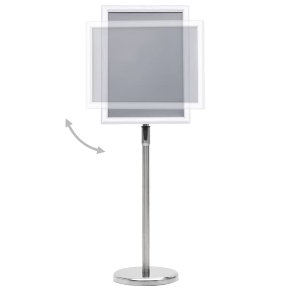 Detaildisplaykasser - Living plakatstativ A3 aluminiumslegering sølvfarvet