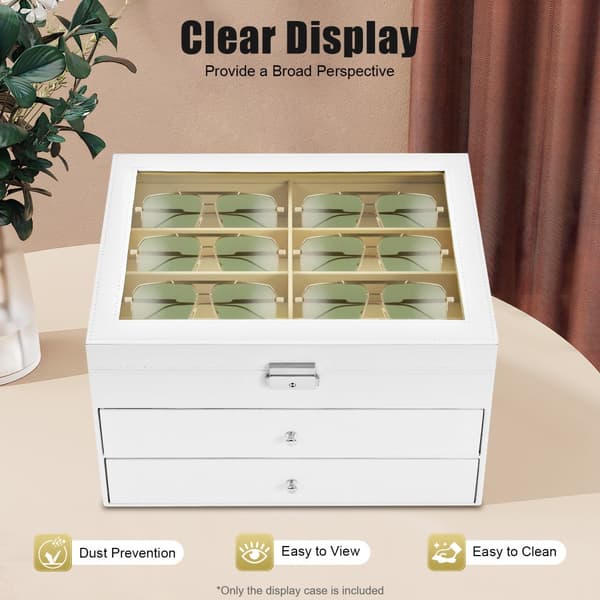 Ögonskydd Displayställ, 24 Fack, Elegant Design, Robust Konstruktion