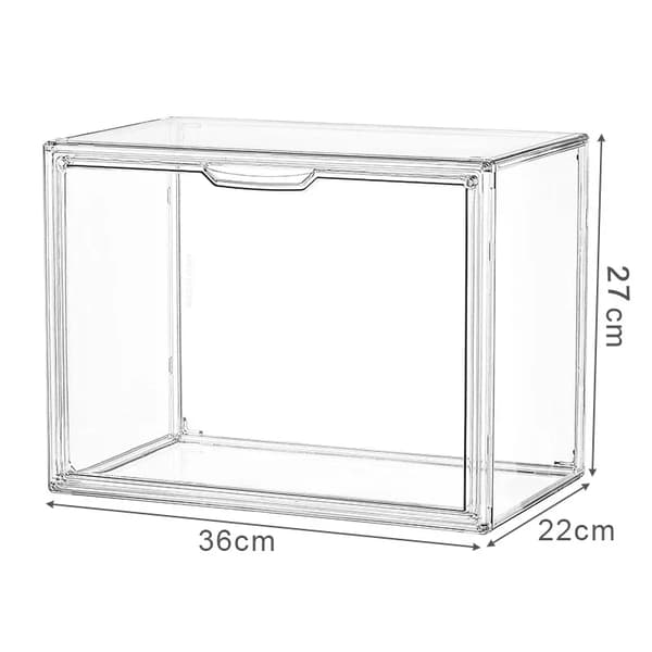 Akryldisplaylåda, Miljövänlig, Fällbar Design,36x22x27cm