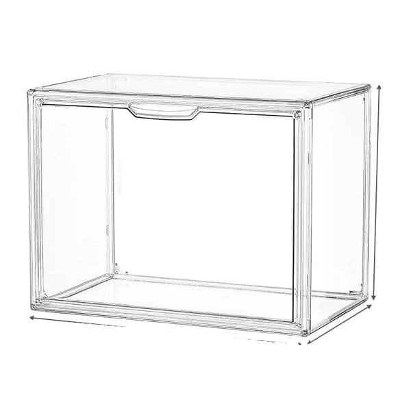 Akryldisplaylåda, Miljövänlig, Fällbar Design,36x22x27cm