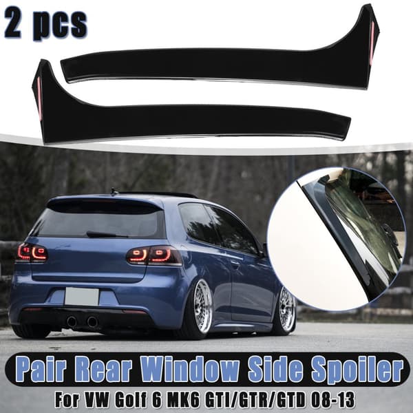 Bagrude Sidespoiler Spoiler Canard Canards Splitter Til VW Golf 6 MK6 GTI/GTR/GTD 2008-2013
