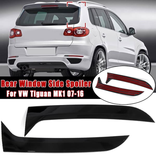 Bakruta sidospoiler Spoiler Canard Canards Splitter För VW Tiguan MK1 07-16(För VW Tiguan MK1 2007-2016)
