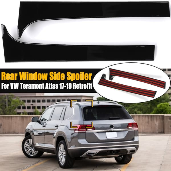 Bagrude Sidespoiler Spoiler Canard Canards Splitter Til VW Teramont Atlas 17-19 Retrofit