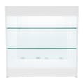Pikkukuva 7 / 11: Set Shop Counters "APOLLO" | Black/White/Maple | 2xK + 1xLM60 | MDF and tempered glass | Shelves and sliding doors with locks | Easy assembly | Cashie