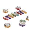 Miniatyrbild 1 av 3: 3 sorter strassrondeller pärlor mixade 88 styck