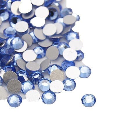1400 glas rhinestones ljusblå 2,3 mm