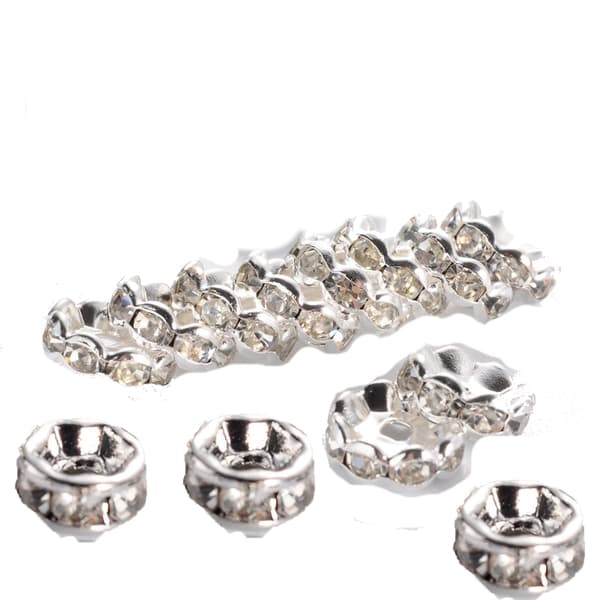 blandade multifärg strass rondeller paket