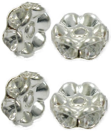 blandade multifärg strass rondeller paket