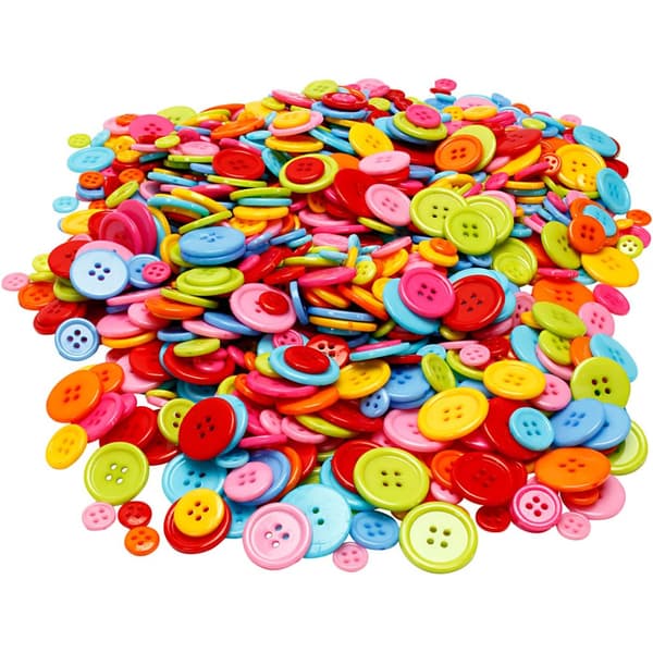 Knappmix - dia. 10, 15, 20, 22 mm - 500g