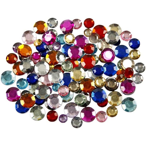 Rhinestones - dia. 6 + 9 + 12 mm - Runda - 3600 st