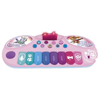 PAT PATROUILLE Pink elektronisk klaver - 8 taster - Batteridrevet
