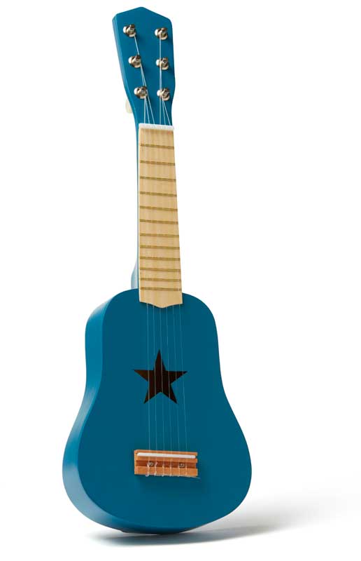 Kids Concept Leksaksgitarr Blå Trä