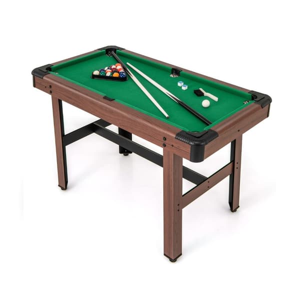 Biljardspelbord, 1,2M Träbiljardspelbord, 122x61x76 cm, Grön