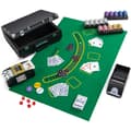Miniatyrbillede 1 af 8: Pokersæt, 14 gram Pokerchips 300 Stykker Casino Pokersæt- Sort, 15,5x12,5x5,5 tommer, Sølv
