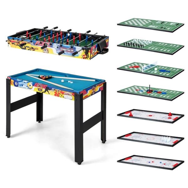 Spelbord Set, 122x105x90 cm, Flerfärgad