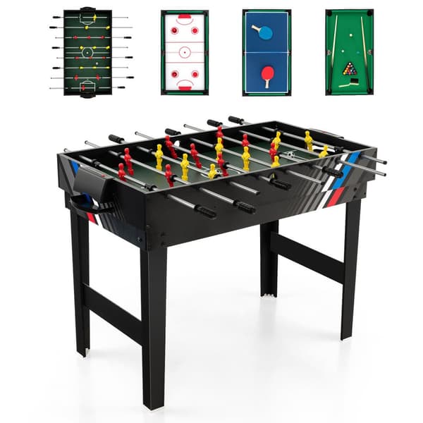 Multi Spillebord, 49x38x32.5 tommer, Sort