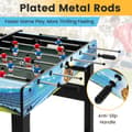 Miniatyrbild 8 av 8: Minifoosballbord, 37x32x27 tum, Svart Blå