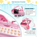 Miniatyrbillede 6 af 8: Børneklaver Keyboard, 31 tangenter, 14x12x21.5 tommer, Pink