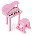 Miniatyrbillede 1 af 8: Børneklaver Keyboard, 31 tangenter, 14x12x21.5 tommer, Pink