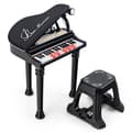 Miniatyrbillede 1 af 8: Børneklaver Keyboard, 31 tangenter, 14x12x21.5 tommer, Sort