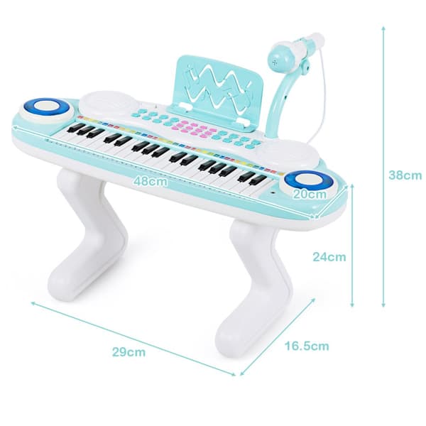 Digitaalipiano, 48x20x38 cm, Sininen